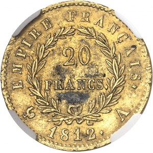 Premier Empire / Napoléon Ier (1804-1814). 20 francs Empire 1812, A, Paris.