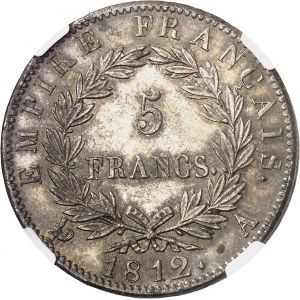 Premier Empire / Napoléon Ier (1804-1814). 5 francs Empire 1812, A, Paris.