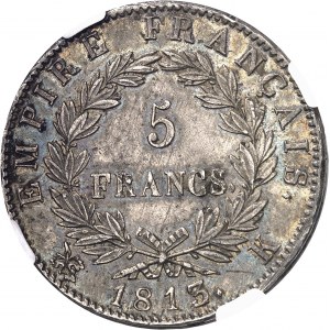 Premier Empire / Napoléon Ier (1804-1814). 5 francs Empire 1813/2, K, Bordeaux.