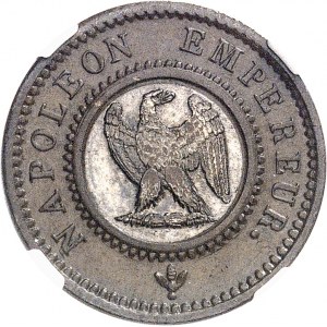 Premier Empire / Napoléon Ier (1804-1814). Essai de 10 centimes ŕ l’aigle, bimétallique 1806, Paris.