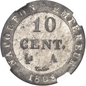 Premier Empire / Napoléon Ier (1804-1814). 10 centimes ŕ l’N couronnée 1808, Paris.