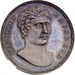 Premier Empire / Napoléon Ier (1804-1814). Essai de 100 francs Or, en bronze, par Vassallo 1807, Gęnes.