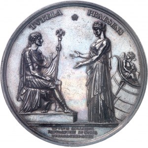 Premier Empire / Napoléon Ier (1804-1814). Médaille, fętes du couronnement de Napoléon Ier par Galle et Jeuffroy An XIII (1804), Paris.
