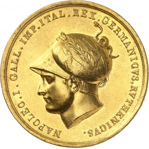 Premier Empire / Napoléon Ier (1804-1814). Médaille d’Or, prise de Vienne, par Luigi Manfredini 1805, Milan.