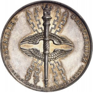 Premier Empire / Napoléon Ier (1804-1814). Médaille, Bataille d’Austerlitz par Droz et Jaley 1805-1806, Paris.