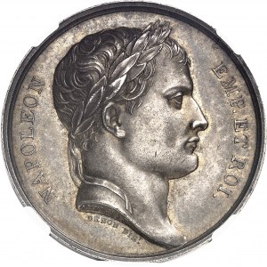Premier Empire / Napoléon Ier (1804-1814). Médaille, Colonne de la Grande Armée ou colonne Vendôme de Paris, par Andrieu et Brenet 1805, Paris.
