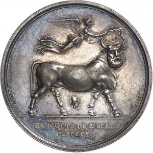 Premier Empire / Napoléon Ier (1804-1814). Médaille, conquęte de Naples par Droz et Brenet 1806, Paris.