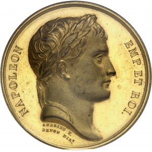 Premier Empire / Napoléon Ier (1804-1814). Médaille, la route du Simplon terminée, par Andrieu et Brenet 1807, Paris.
