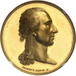 Premier Empire / Napoléon Ier (1804-1814). Médaille d’Or, visite du Grand-Duc de Wurtzbourg ŕ la Monnaie de Paris, par Brenet 1810, Paris.