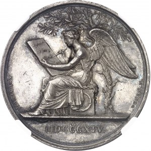 Premier Empire / Napoléon Ier (1804-1814). Médaille, séjour d’Alexandre Ier de Russie ŕ Paris, par Andrieu 1814, Paris.