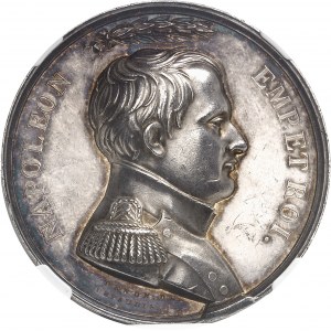 Premier Empire / Napoléon Ier (1804-1814). Médaille, Napoléon se rend ŕ bord du Bellérophon, par Depaulis ND (1815), Paris.