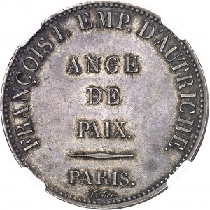Gouvernement provisoire de 1814 (1er avril au 2 mai 1814). Module de 5 francs, François Ier d’Autriche ŕ Paris 1814, Paris.
