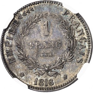 Napoléon II (1811-1832). Essai de 1 franc 1816 (c.1860), Bruxelles (Würden).