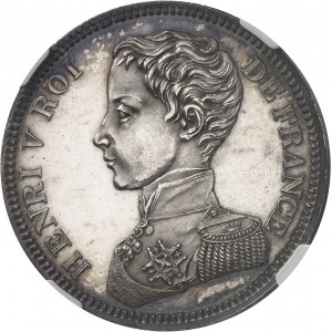 Henri V (1820-1883). 5 francs 1831, Bruxelles (Würden).