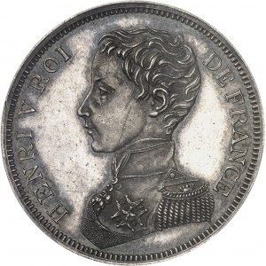 Henri V (1820-1883). 5 francs (module de), visite ŕ l’Angleterre 1843, Londres.