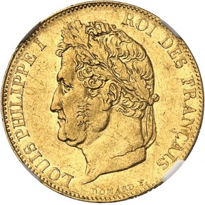 Louis-Philippe Ier (1830-1848). 20 francs tęte laurée 1845, A, Paris.