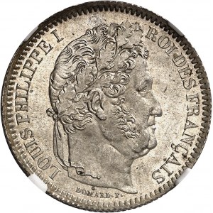 Louis-Philippe Ier (1830-1848). 2 francs 1845, K, Bordeaux.