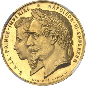 Second Empire / Napoléon III (1852-1870). Médaille d’Or, Exposition maritime internationale du Havre, par Hamel et Trotin 1868, Paris.