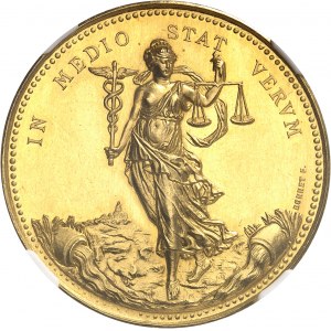 IIIe République (1870-1940). Médaille d’Or, Essai de soie des fabricants et marchands de soie de Lyon, par G. Bonnet 1893.