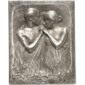 IIIe République (1870-1940). Médaille, Tendres amants, heureux époux par Albert Bartholomé, SAMF n° 69 1905, Paris.