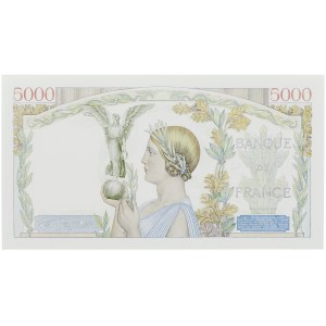 IIIe République (1870-1940). Épreuve de 5000 francs Victoire ND (1934).