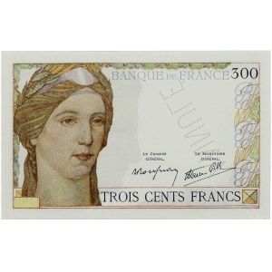 IIIe République (1870-1940). Épreuve de 300 francs Serveau ANNULÉ ND (1933).