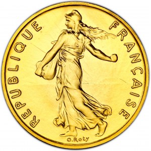 Ve République (1958 ŕ nos jours). Piéfort de 1/2 franc Semeuse, Flan bruni (PROOF) 1979, Pessac.