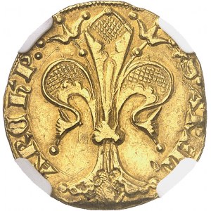 Arles (archevęché d’), Étienne de la garde (1351-1361). Florin (molette ŕ six pointes / S) ND (1351-1361).