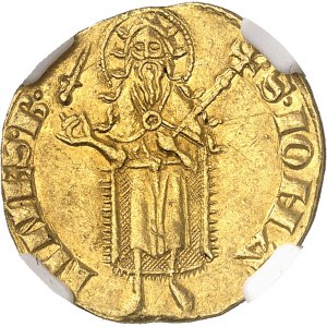 Orange (Principauté d’), Raymond V (1340-1393). Florin (cornet / épée) ND (1340-1393), Orange.
