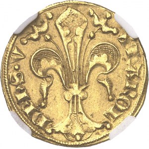 Dauphiné, Viennois (dauphins du), Charles Ier, dauphin (1349-1364). Florin avec KAROL ND (1349-1364).