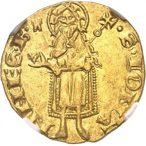 Dauphiné, Viennois (dauphins du), Charles Ier, dauphin (1349-1364). Florin avec KROL et tour, 2e émission ND (1349-1364).