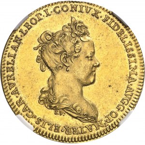 Lorraine (duché de), Léopold Ier (1690-1729). Médaille ou grand jeton d’Or, rentrée de la famille ducale ŕ Nancy en 1714, par F. de Saint-Urbain 1715.