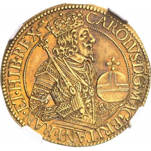 Écosse, Charles I (1625-1649). Unité d’Or, 3e émission, par Nicolas Briot ND (1637-1642), Édimbourg.