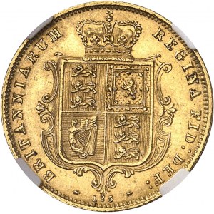 Victoria (1837-1901). Demi-souverain, coin #125 1877, Londres.