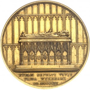 Victoria (1837-1901). Médaille d’Or, prix de la Reine du Winchester College, par Benjamin Wyon, avec attribution ŕ Alfred Eckhard Zimmern (1879-1957) 1897, Londres.