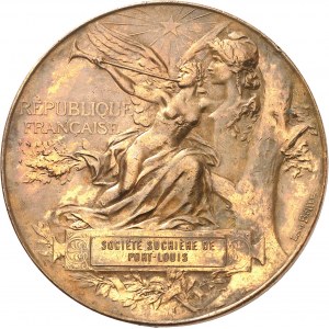 IIIe République (1870-1940). Médaille, Exposition universelle de Paris 1889, Société sucričre de Port-Louis, Par L. Bottée 1889, Paris.