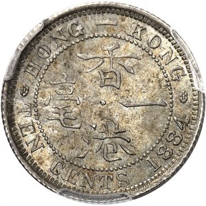 Victoria (1837-1901). 10 cents 1884, Londres.