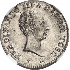 Toscane (Grand-duché de), Ferdinand III de Lorraine restauré (1814-1824). Lire 1822, Florence.