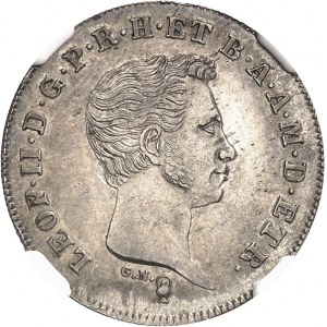 Toscane (Grand-duché de), Léopold II (1824-1859). Paolo d’argent, 1er type 1831, Florence.