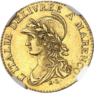 Gaule subalpine (1800-1802). 20 francs Marengo An 9 (1801), Turin.