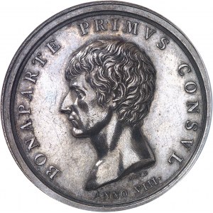 Gaule subalpine (1800-1802). Médaille, victoire de Marengo, d’aprčs Andrea Appiani, par C. Lavy An VIII (1800), Milan.