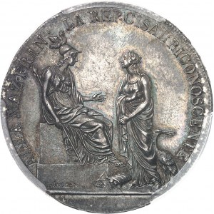 République Cisalpine (1797-1802). Écu (scudo) de 6 lire An VIII (1800), Milan.