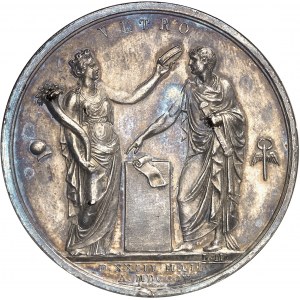 Milan, royaume d’Italie, Napoléon Ier (1805-1814). Médaille, couronnement de Napoléon comme roi d’Italie ŕ Milan, par L. Manfredini 1805, Milan.