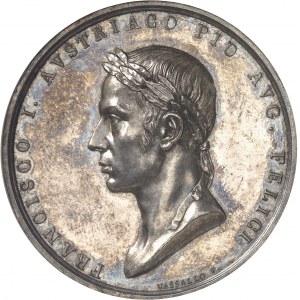 Lombardie-Vénétie, François Ier d’Habsbourg-Lorraine (1815-1835). Médaille, restauration de François Ier d’Autriche en Lombardie et Vénétie, par Vassallo et L. Manfredini 1815, Milan.