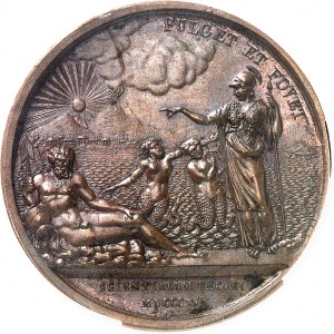 Naples, Joachim Murat (1808-1815). Médaille, réorganisation de l’Université de Naples 1811, Naples.