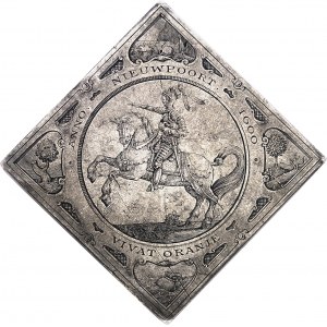 Guillaume I (1815-1840). Médaille gravée, batailles de Nieuport (1600) et de Waterloo (1815), par E. Voet pour la Société hollando-belge des amis de la médaille ND (1910), Bruxelles.