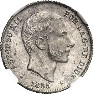 Alphonse XII (1874-1885). 20 centimes 1885, Manille.