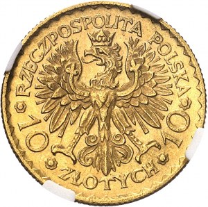 République de Pologne (1918-1945). 10 zloty, aspect Flan bruni (PROOFLIKE) 1925, Varsovie.