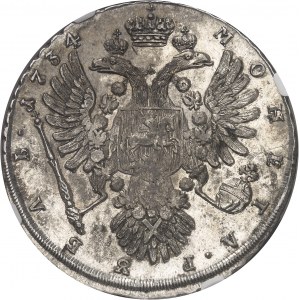 Anne (1730-1740). Rouble, date ŕ gauche 1734, Kadashevsky.