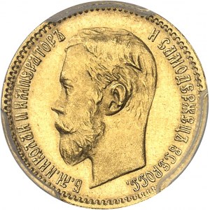 Nicolas II (1894-1917). 5 roubles 1902, Saint-Pétersbourg.